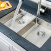 Picture of 29" Bangor Handcrafted Stainless Steel Double-Bowl Undermount Sink