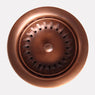 3 1/2" Copper Strainer Basket and Lift Stopper