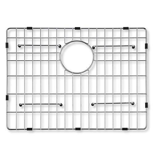 black sink grid