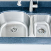 Picture of 32" Eustis Stainless Steel 70/30 Offset Double-Bowl Undermount Sink