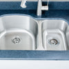 Picture of 32" Keough Stainless Steel Double-Bowl Undermount Sink