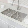 Picture of 33" Rowe Stainless Steel Double-Bowl Undermount Sink
