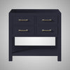 36" Maurizio Vanity Cabinet for Oval Undermount Sink - Navy Blue