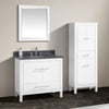 Picture of 37" Chelan Vanity with Gray Quartz Top and Rectangular Undermount Sink - White