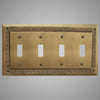 Picture of 4 Gang Toggle Wall Switch Plate - Greek Design
