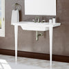 40" Walper Fireclay Console Bathroom Sink with Fireclay Legs