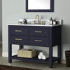 42" Maurizio Vanity Cabinet for Oval Undermount Sink - Navy Blue