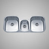 Picture of 46" Malone Stainless Steel Triple-Bowl Undermount Sink