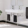 Picture of 47" Hico Vitreous China Console Bathroom Sink with Steel Stand
