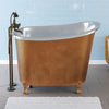 48" Alsta Copper Slipper Clawfoot Soaking Tub - Nickel Interior