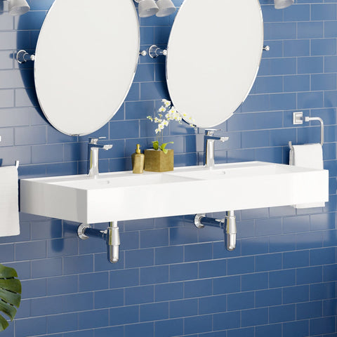 22 Alexane Enameled Cast Iron Wall Mount Bathroom Sink