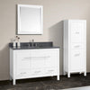 Picture of 49" Chelan Vanity with Gray Quartz Top and Rectangular Undermount Sink - White