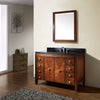 Picture of 49" Coram Vanity for Rectangular Undermount Sink - New Walnut