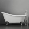 57" Odessa Cast Iron Slipper Clawfoot Tub - Imperial Feet