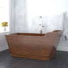 59" Claunch Handcrafted Natural Wood Tub