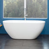 59" Montar Acrylic Oval Freestanding Tub with Insulation And Oldham Freestanding Tub Faucet