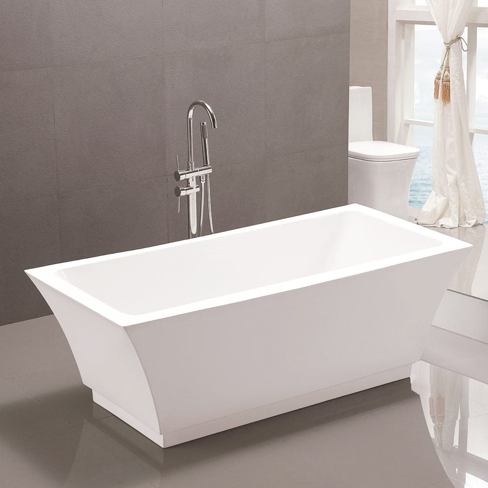 59 Verker Acrylic Rectangular Freestanding Tub With Integral Drain An — Magnus Home Products 6496