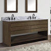 60" Avellino Vanity Cabinet for Rectangular Undermount Sink - Brown Reclaimed Wood