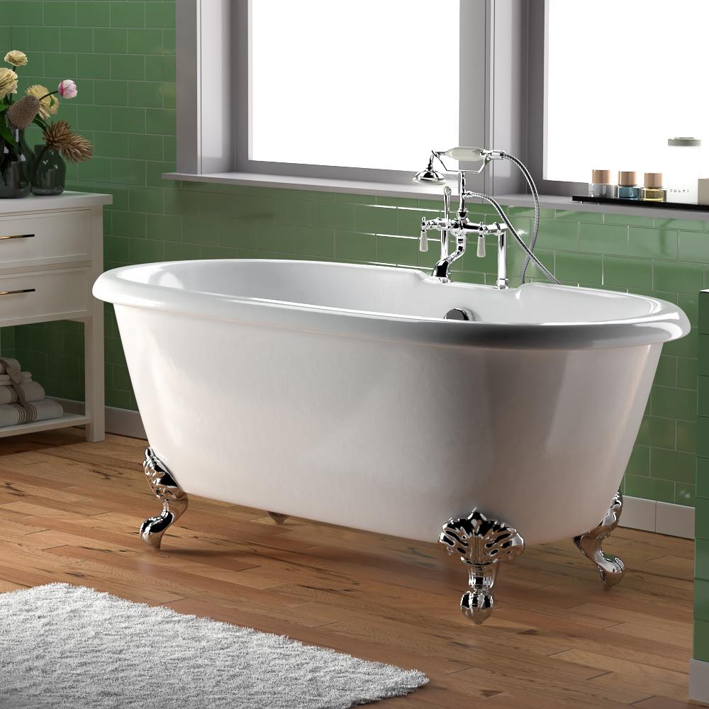 52 clawfoot tub