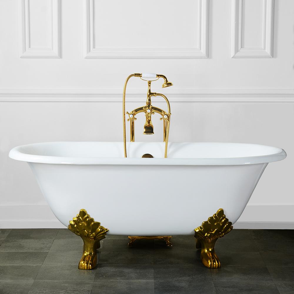 cast iron clawfoot tub faucet