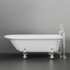 60" Regent Acrylic Roll-Top Clawfoot Tub