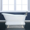 Picture of 62" Rusk Cast Iron Slipper Tub with Pedestal