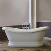 68" Empress Acrylic Double-Slipper Tub with Pedestal