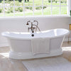 Picture of 71" Cassidy Cast Iron Double-Slipper Pedestal Tub