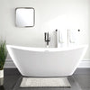 71" Osert Acrylic Double-Slipper Freestanding Tub with Integral Drain and Overflow