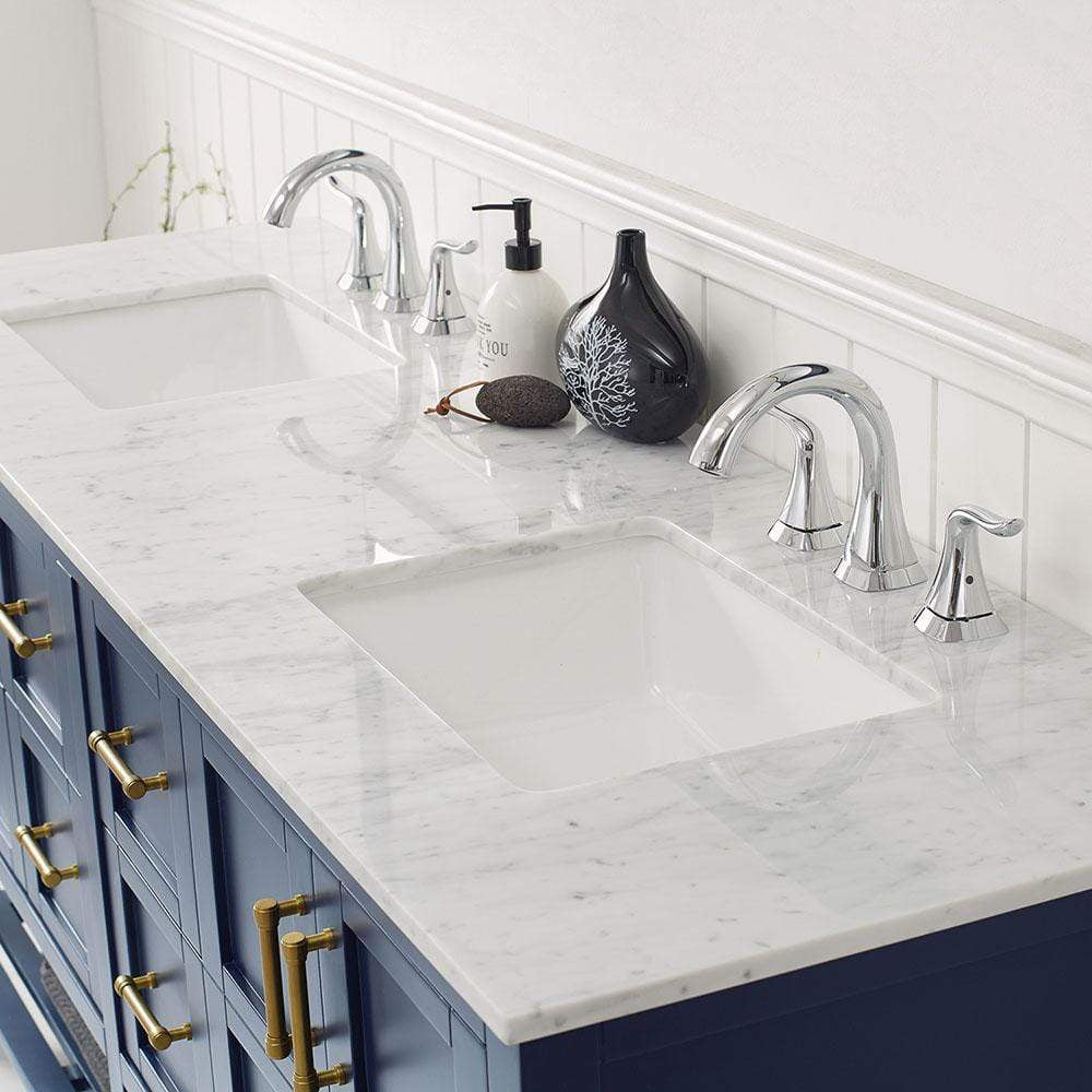 72" Appaloosa Double Vanity with Carrara White Marble Countertop – Magnus  Home Products