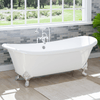 72 Extra Wide Crofton Acrylic Double-Slipper Freestanding Tub With  Insulation