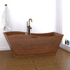 74" Aragon Handcrafted Natural Wood Tub