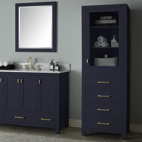 Merax 30 Bathroom Vanity W, Gray Combo Stand Storage Cabinet Set with  Square White Resin Sink Top, Grey