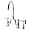 Aston Bridge Kitchen Faucet with Brass Sprayer