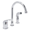 August Single Control Kitchen Faucet with Sprayer
