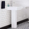 Aurora 100 Vitreous China Pedestal Sink