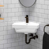 Aurora Corner Vitreous China Wall-Mount Sink