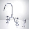 Picture of Bergen Bridge Kitchen Faucet with Brass Sprayer