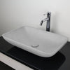 Camrose Rectangular Cast Concrete Vessel Sink - Light Gray