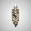 Cast Brass Decorated Doorbell