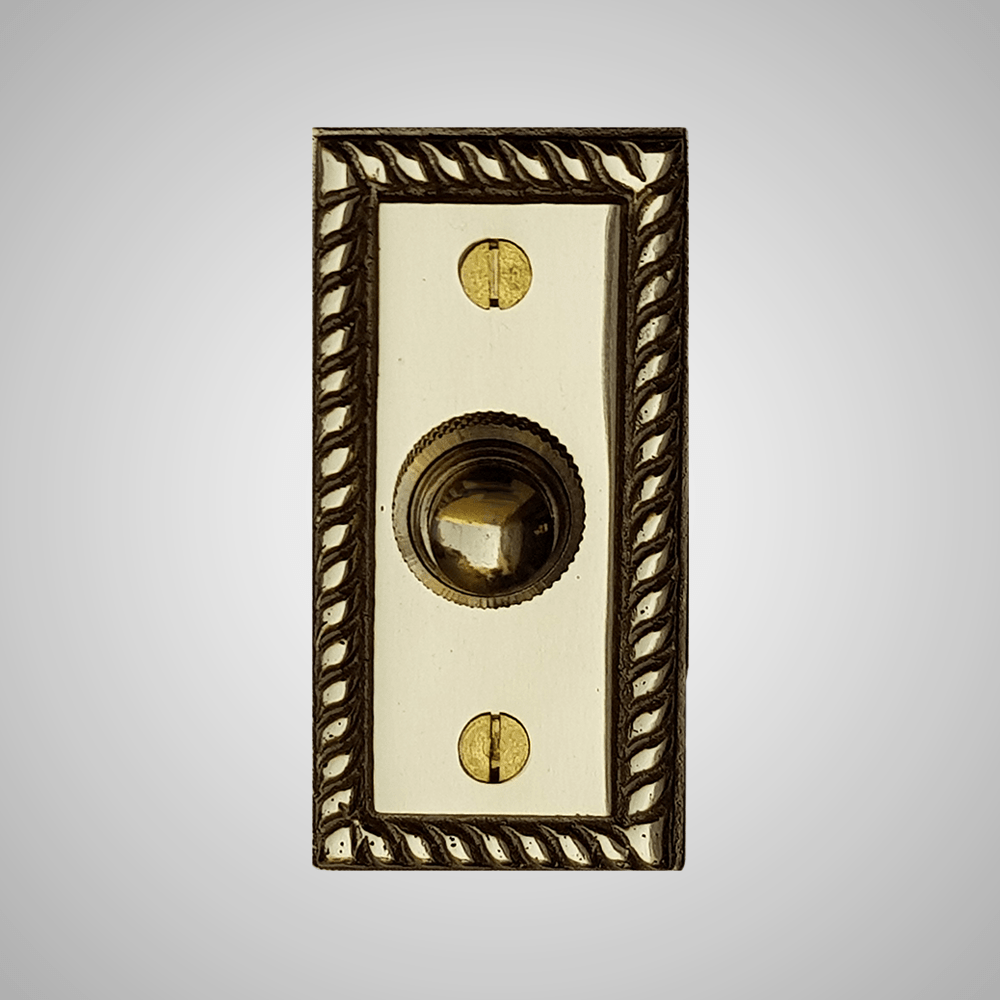 Wired Push Button Doorbell - Polished Brass