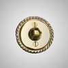 Cast Brass Rope Round Doorbell