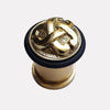 Picture of Cast Brass Scrolled Design Doorstop - Pattern 2