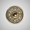Cast Brass Scrolled Doorbell