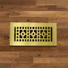 Checkered Solid Brass Floor Register