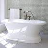 Picture of Ciona Cast Iron Double-Ended Tub with Pedestal