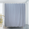 Picture of Cotton Duck Shower Curtain - White/Blue Stripes