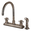 Dante Bridge Kitchen Faucet - Cross Handles