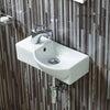 Picture of Eada Vitreous China Wall-Mount Bathroom Sink - Left Side Faucet Drilling