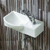 Eada Vitreous China Wall-Mount Bathroom Sink - Right Side Faucet Drilling
